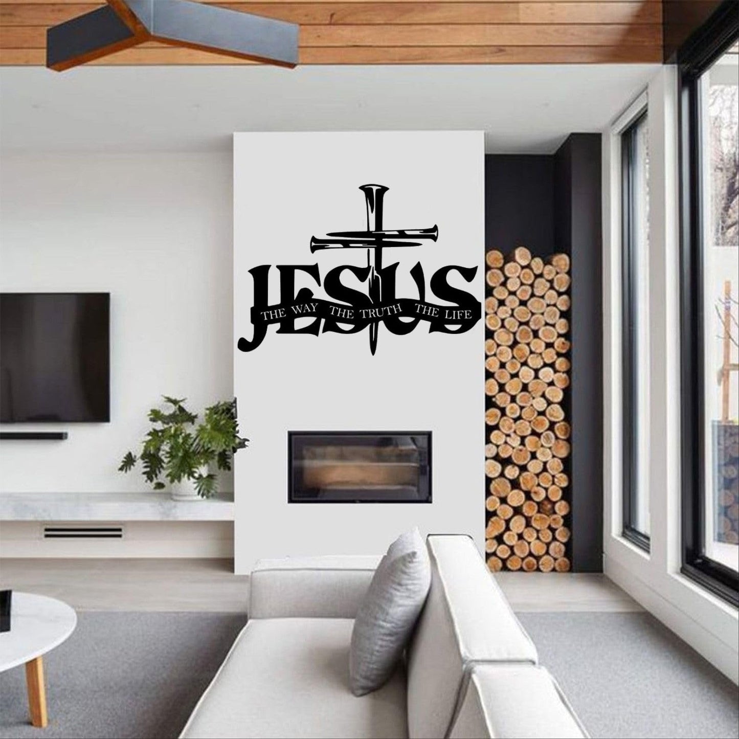 (🎁Siste dag 49 % rabatt)🔥Jesus og korsdesignet veggkunst- ⌛Begrenset håndlaget serie
