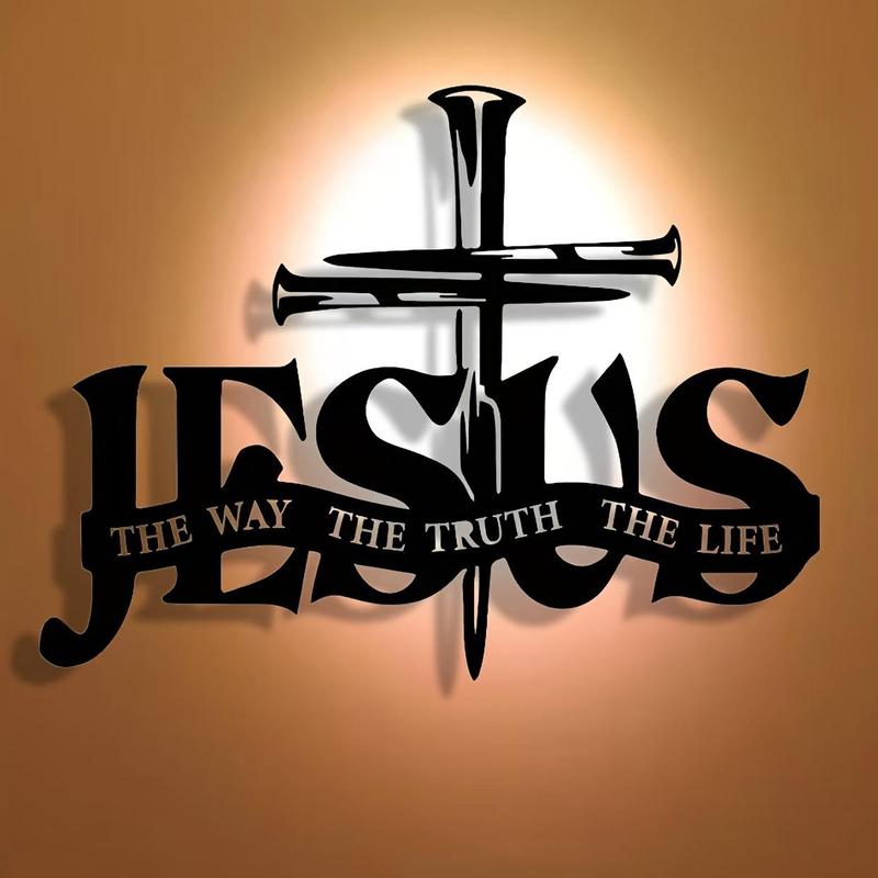 (🎁Siste dag 49 % rabatt)🔥Jesus og korsdesignet veggkunst- ⌛Begrenset håndlaget serie