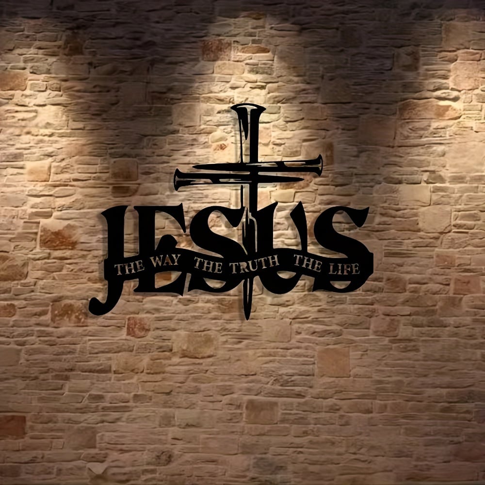 (🎁Siste dag 49 % rabatt)🔥Jesus og korsdesignet veggkunst- ⌛Begrenset håndlaget serie