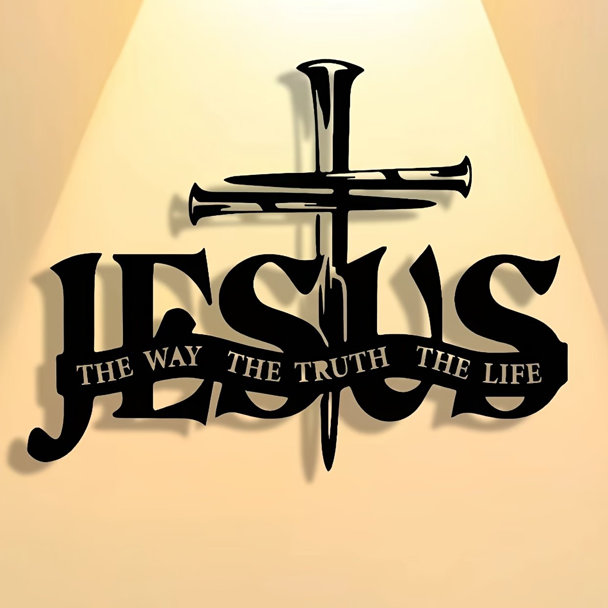 (🎁Siste dag 49 % rabatt)🔥Jesus og korsdesignet veggkunst- ⌛Begrenset håndlaget serie