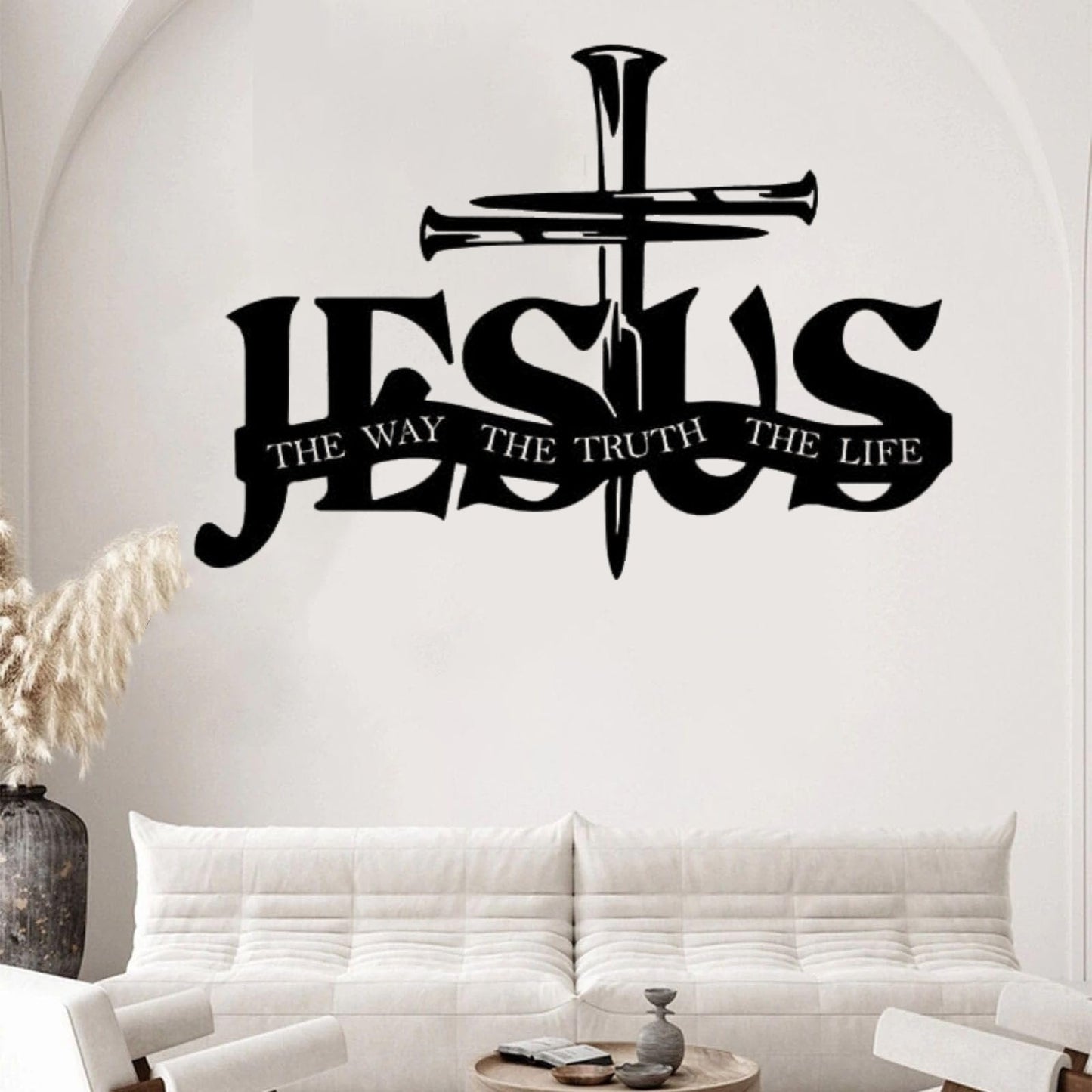 (🎁Siste dag 49 % rabatt)🔥Jesus og korsdesignet veggkunst- ⌛Begrenset håndlaget serie
