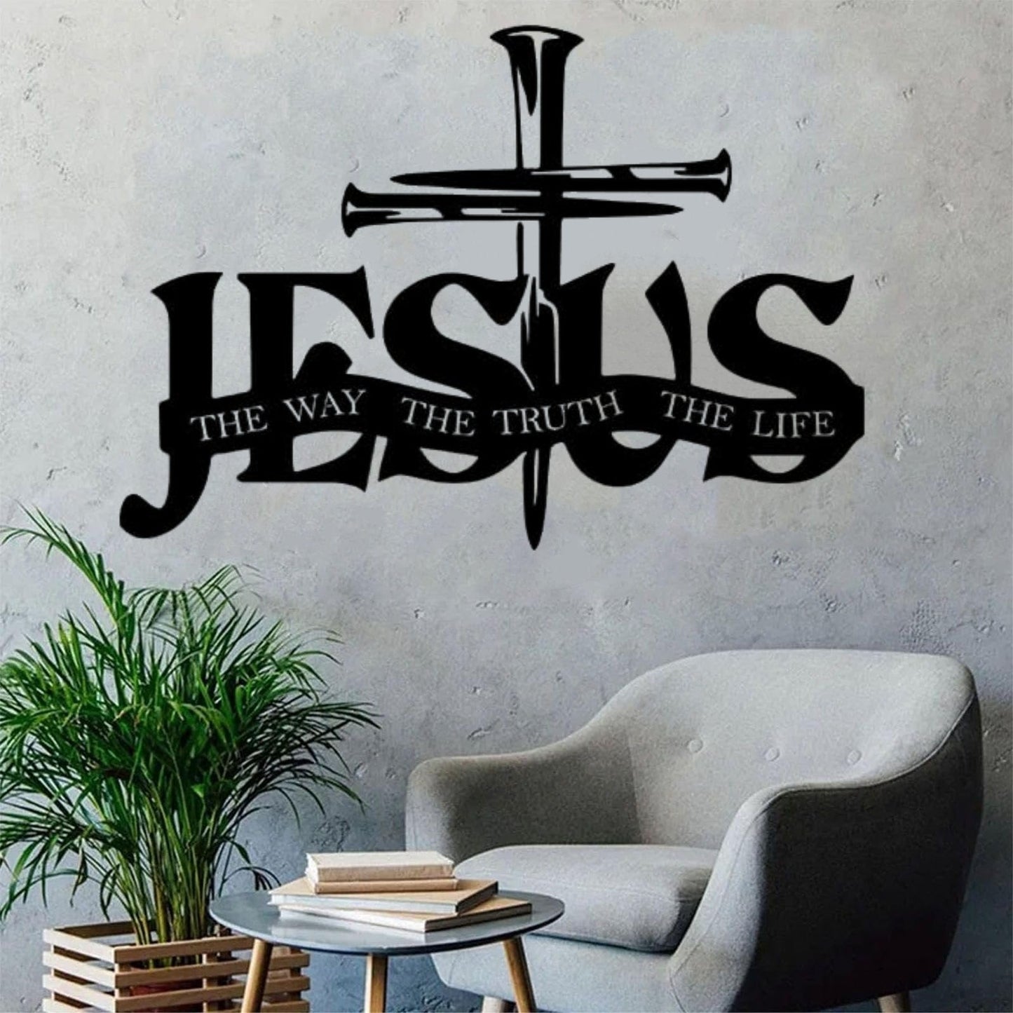 (🎁Siste dag 49 % rabatt)🔥Jesus og korsdesignet veggkunst- ⌛Begrenset håndlaget serie