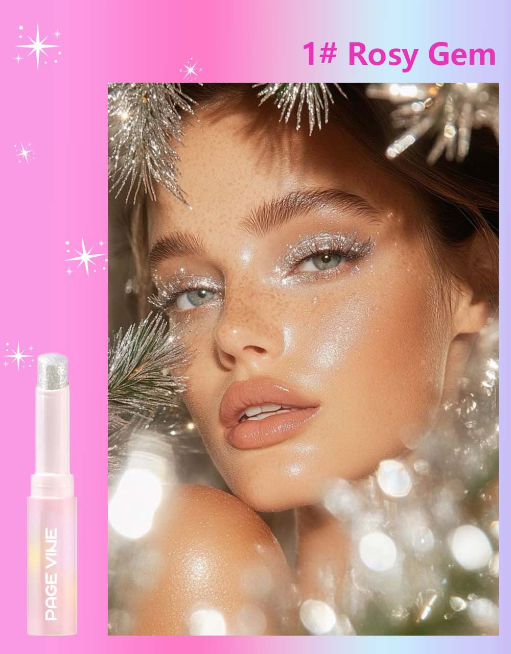 ✨Populær superskinnende, flerfarget vanngelé-øyenskyggestift✨