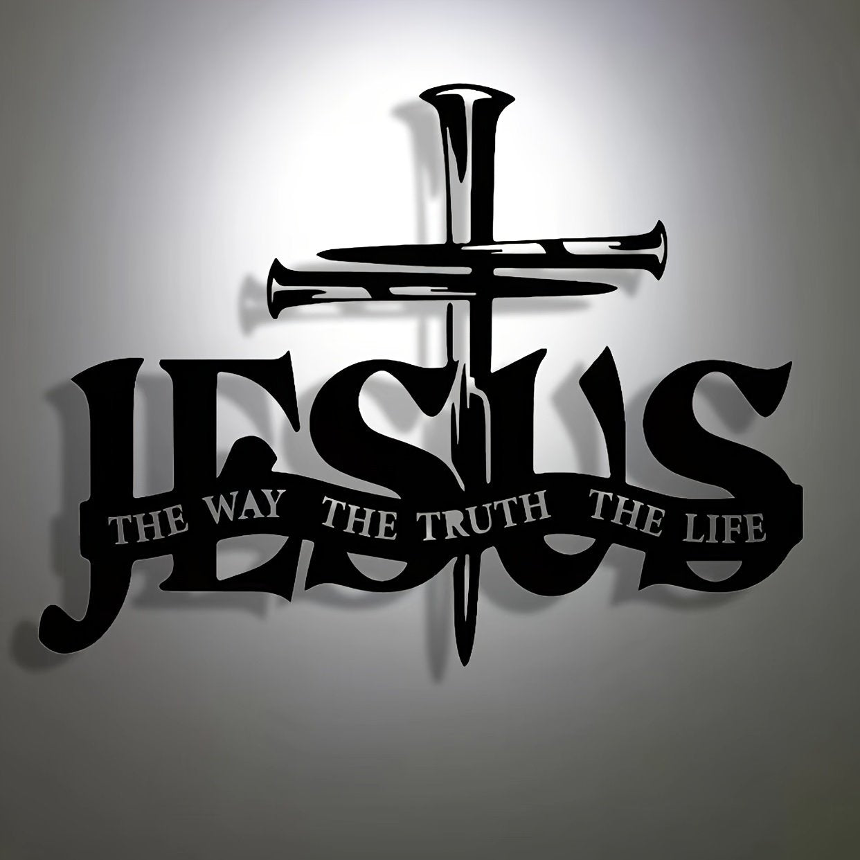 (🎁Siste dag 49 % rabatt)🔥Jesus og korsdesignet veggkunst- ⌛Begrenset håndlaget serie