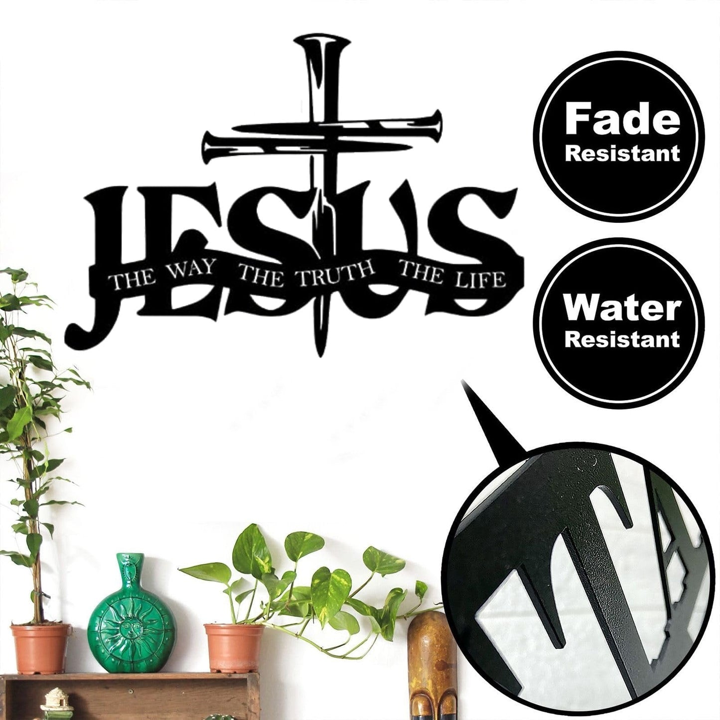 (🎁Siste dag 49 % rabatt)🔥Jesus og korsdesignet veggkunst- ⌛Begrenset håndlaget serie