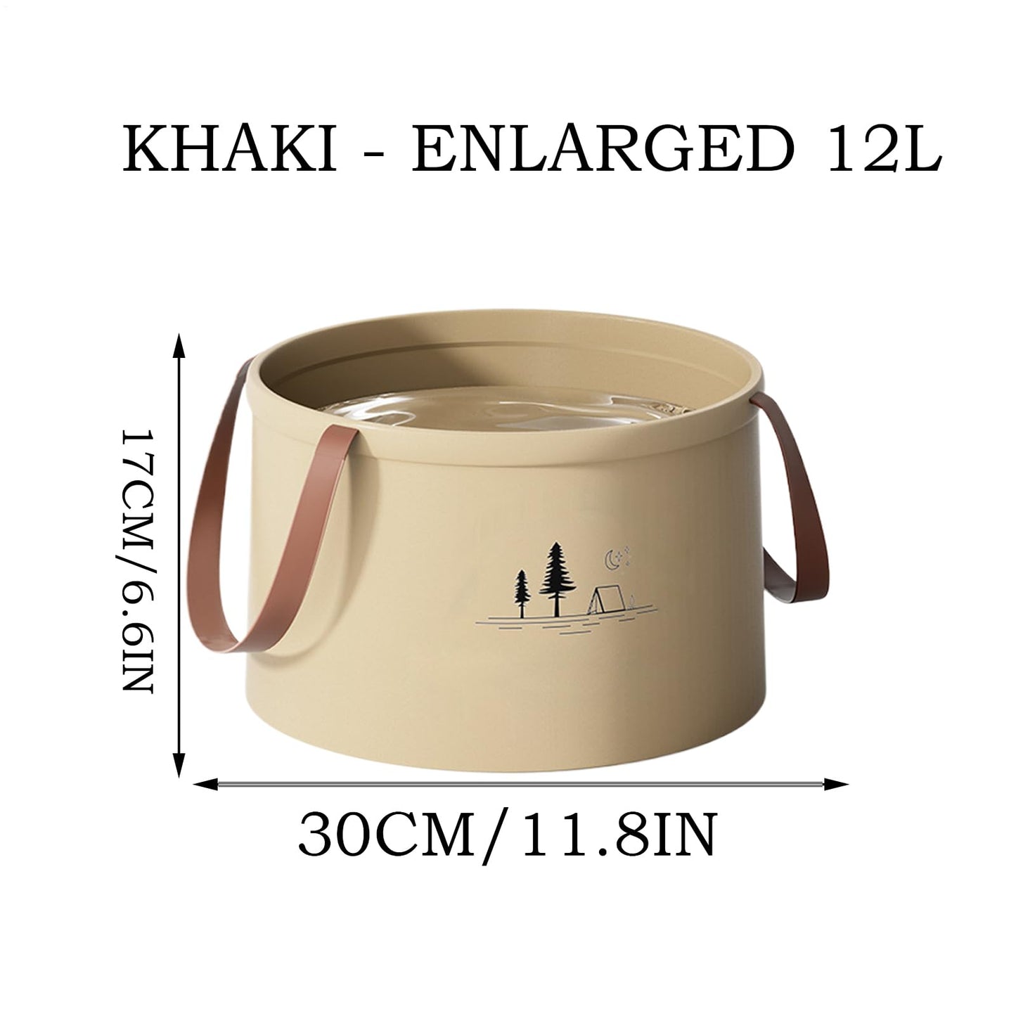 🔥Bærbar sammenleggbar bøtte👍sterk, bærbar og holdbar