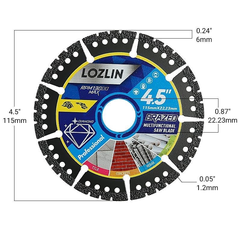 🛠️ ✨ 4,5" diamantblad for flere materialer – ingen kompromisser, maksimal holdbarhet