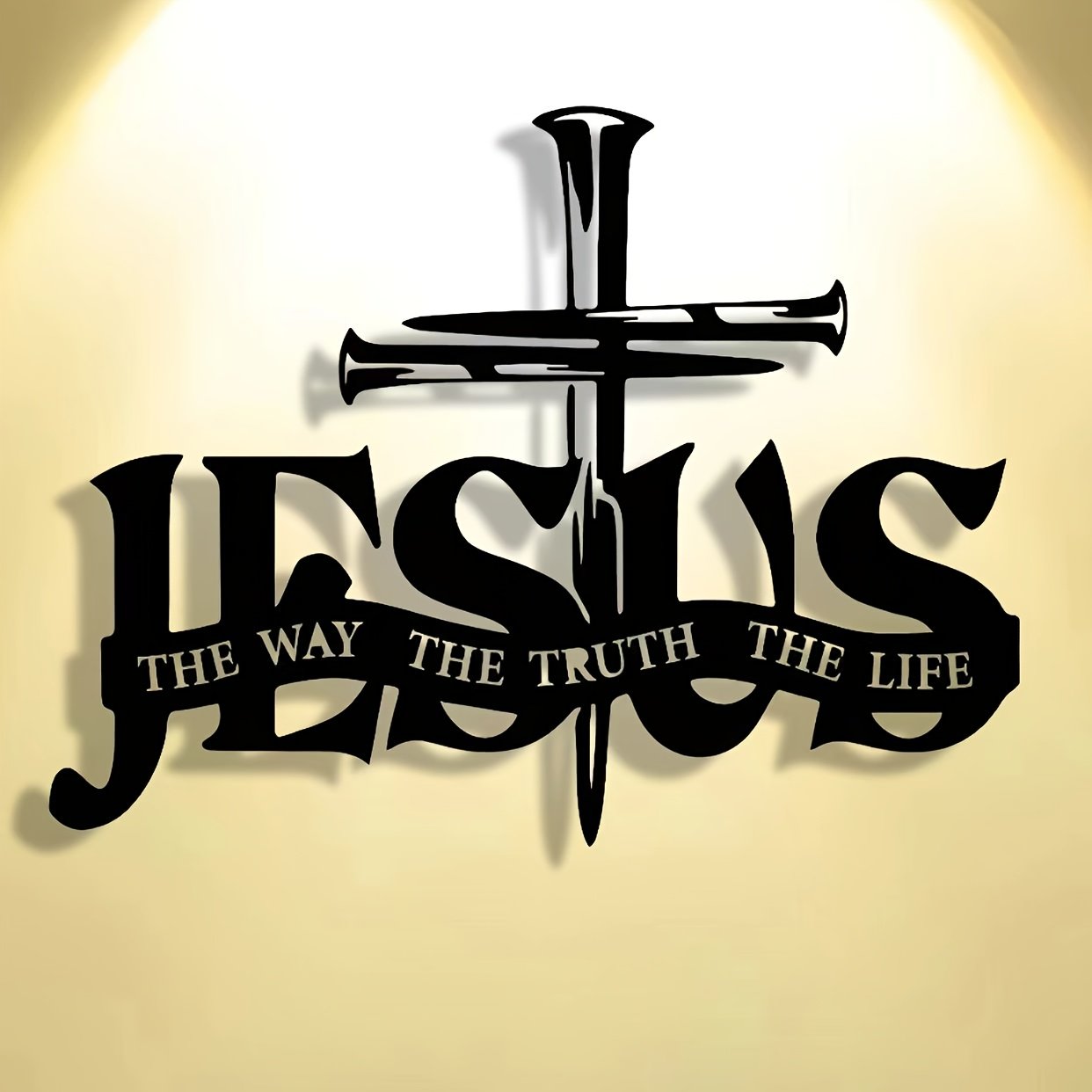 (🎁Siste dag 49 % rabatt)🔥Jesus og korsdesignet veggkunst- ⌛Begrenset håndlaget serie