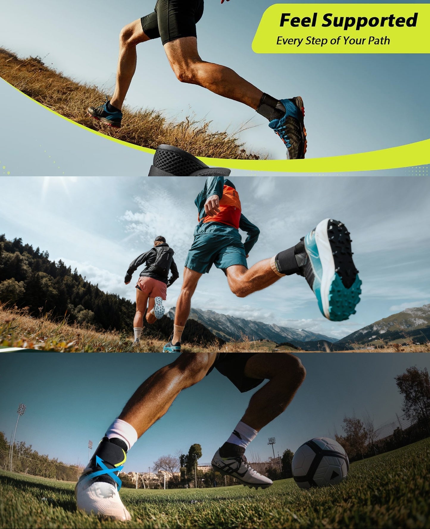 🔥Instant-Fit ankelstøtte – sidestabilisert, sklisikker🎯