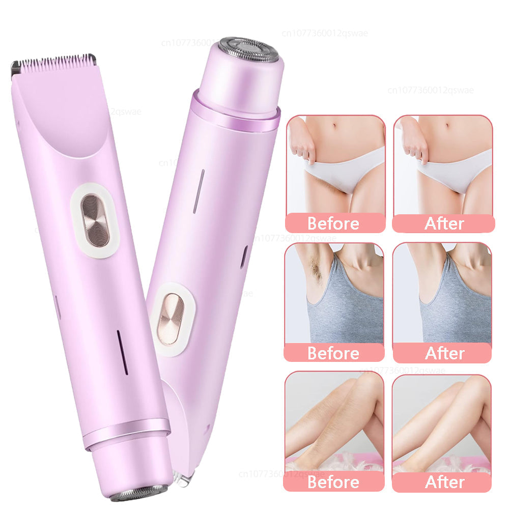 Allsidig elektrisk hårfjerner/trimmer for intimområder for menn og kvinner