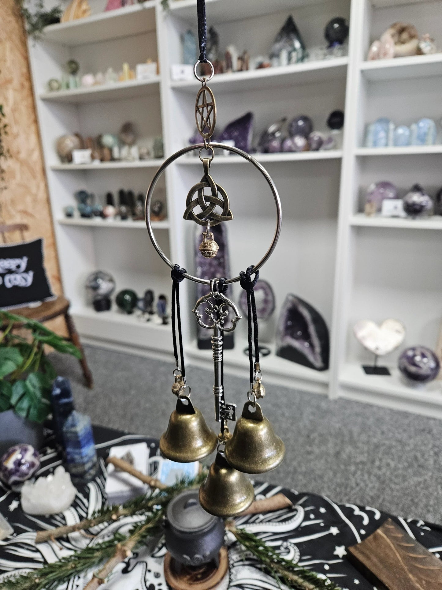 🧙‍♀️🔔Håndlagde hekseklokker til beskyttelse av hjemme