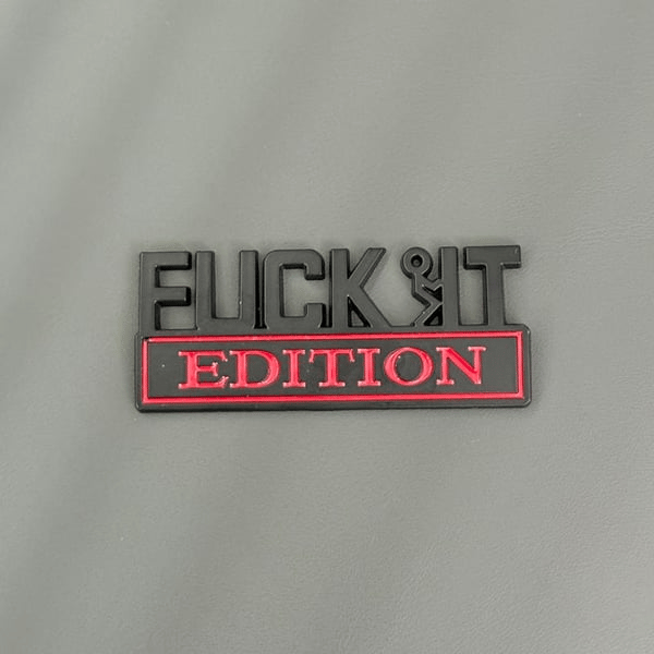 🔥Siste dag 50 % rabatt🔥Fvck It Edition 3D-emblemer, morsomme klistremerker til biler, lastebiler, SUV-er og motorsykler