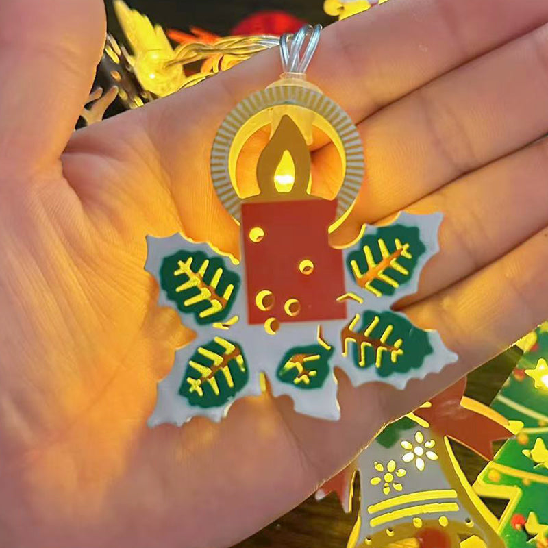 🎄  Jule-LED-strykejern dekorativ lysslyng✨