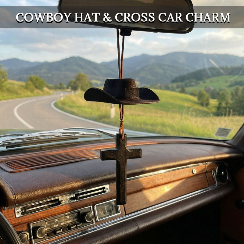 🤠 Cowboyhatt og korsanheng | En tur med stil og tro 🚗✨