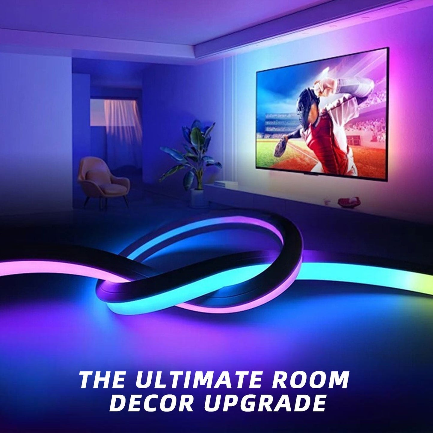 Smarte RGB neon LED-stripelys