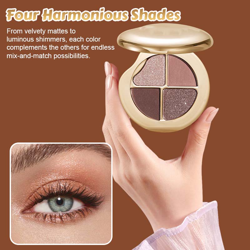 Øyenskyggepalett med fire farger og stjernehimmel (🔥Leveres med en multifunksjonell sminkekost)