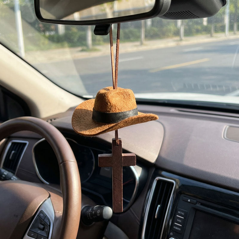 🤠 Cowboyhatt og korsanheng | En tur med stil og tro 🚗✨
