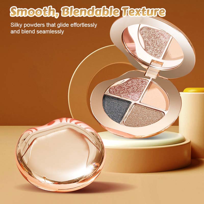 Øyenskyggepalett med fire farger og stjernehimmel (🔥Leveres med en multifunksjonell sminkekost)