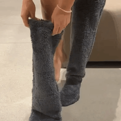 Gåse dun knestrømper til jul