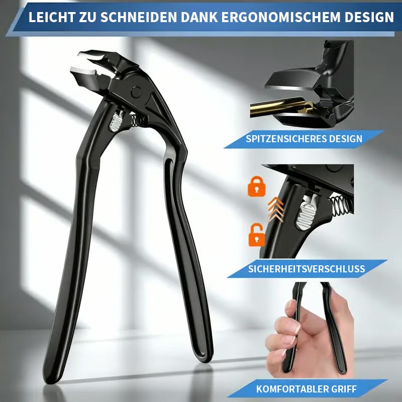 ✂️🖤Svart, buet negleklipper – ergonomisk og enkel å bruke for eldre menneske❤️