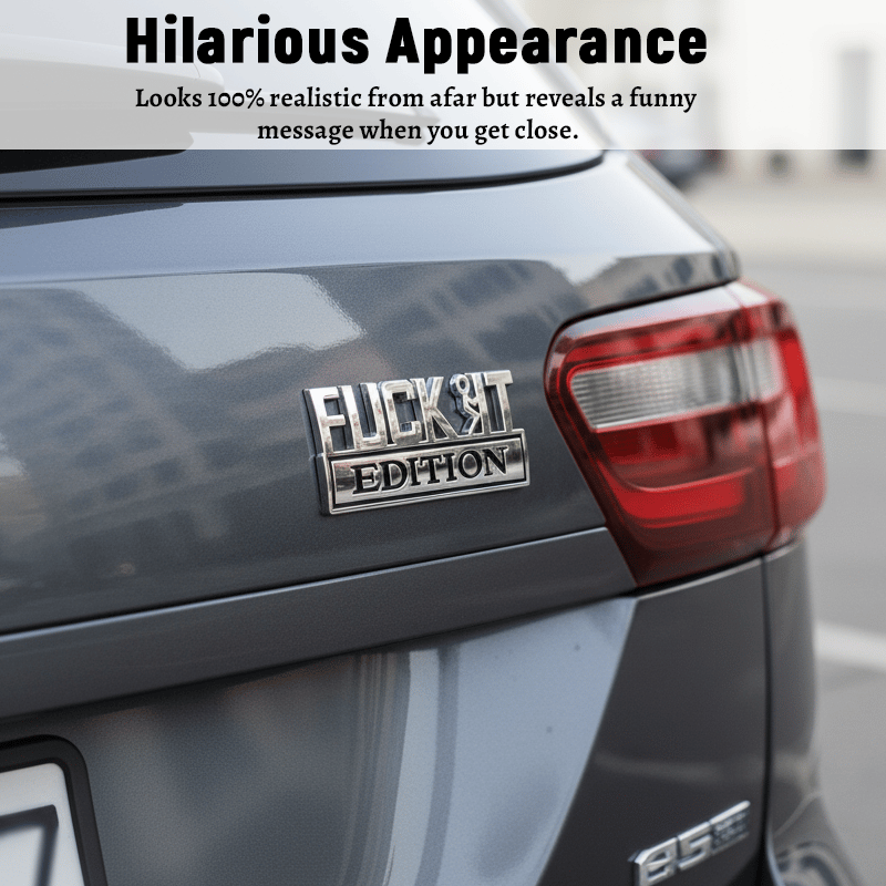 🔥Siste dag 50 % rabatt🔥Fvck It Edition 3D-emblemer, morsomme klistremerker til biler, lastebiler, SUV-er og motorsykler
