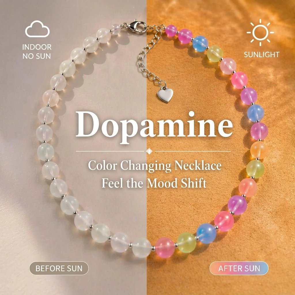 🌈 Dopamine – Kolleksjon med UV-reaktive smykker med perler
