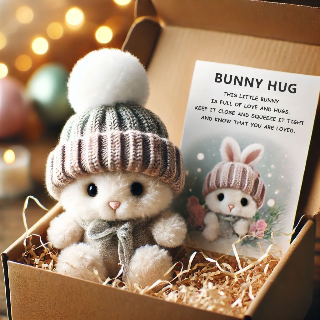 🎉Spesialtilbud🐇Håndlaget mini-kanin som koselig påskegave