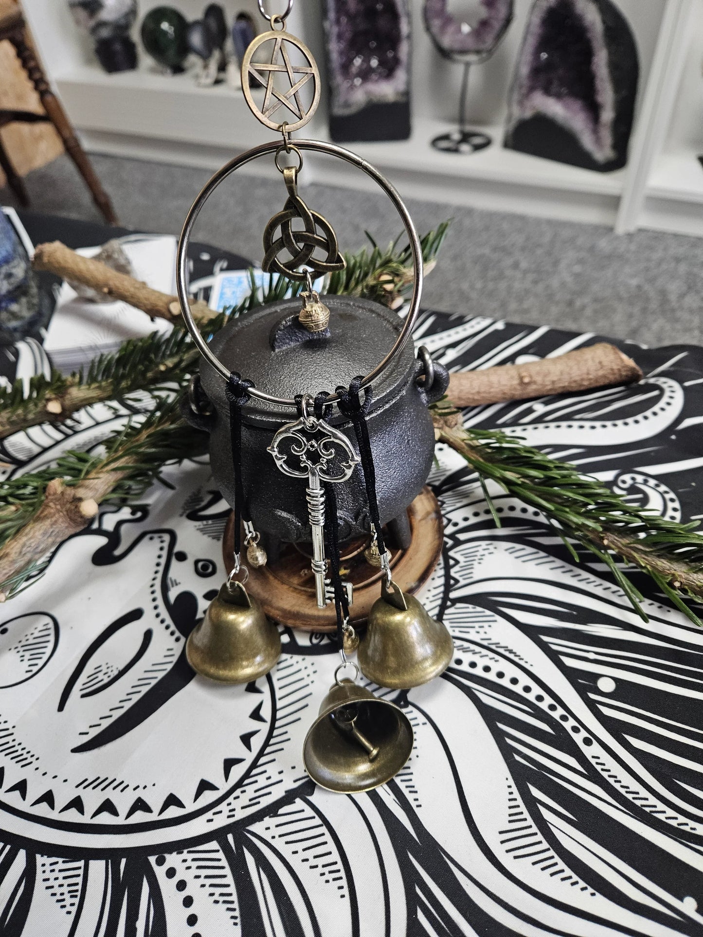 🧙‍♀️🔔Håndlagde hekseklokker til beskyttelse av hjemme