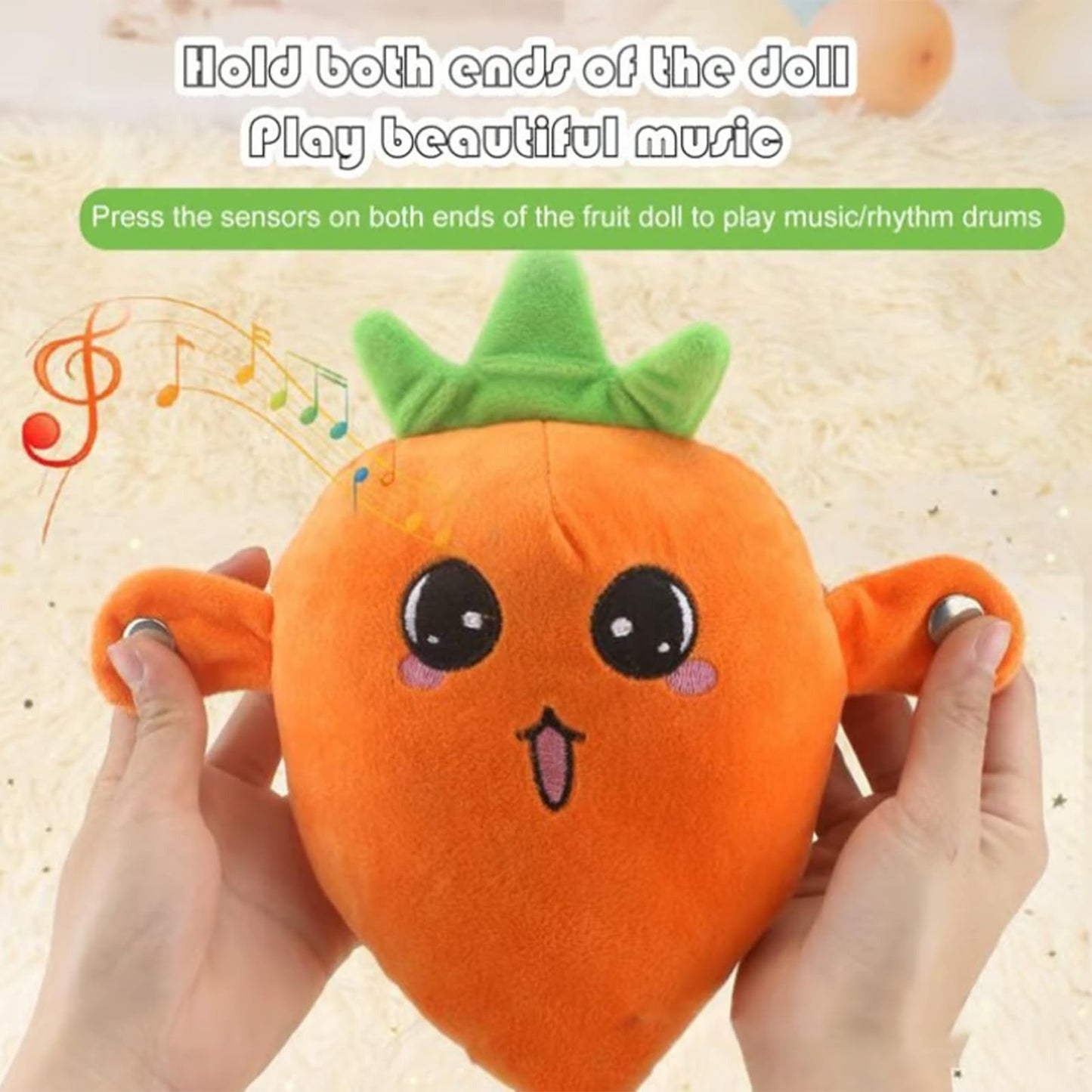💕Hot sale 49% RABATT💖Interaktivt musikk-kosedyrsett🍌🍓🥕