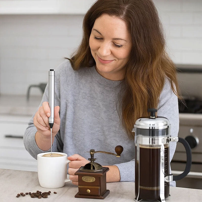 ☕ Handhållen elektrisk mjölkskummare & äggvis