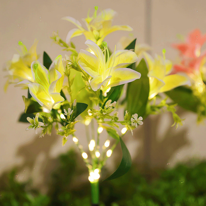🌸Solcelledrevne blomsterlykter – vanntett hagedekorasjon