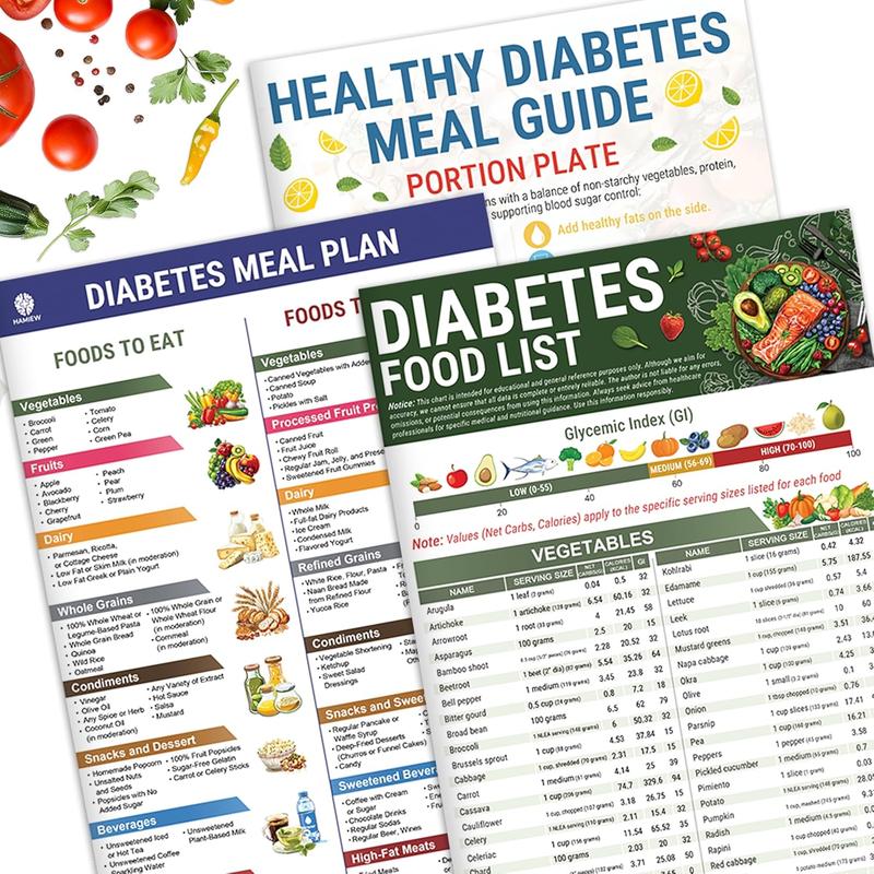 🔥Siste dagssalg 49 % RABATT🎁Matliste og måltidsplanlegger for diabetes