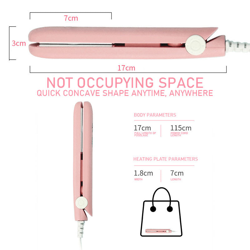 Mini rettetang for hår