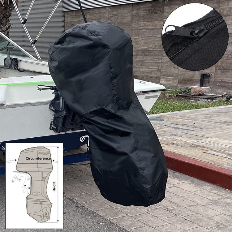 🚤 420D Oxford-presenning til påhengsmotor – Værbestandig beskyttelse mot regn, sol og støv 🛡️