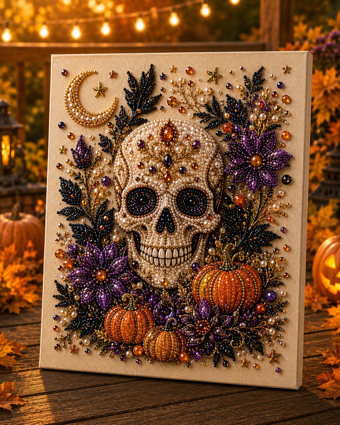 🔥 Siste dag med 49 % rabatt – 👻✨ Halloween-perlekunst-DIY-sett – Forvandle små perler til skummel-søt magi