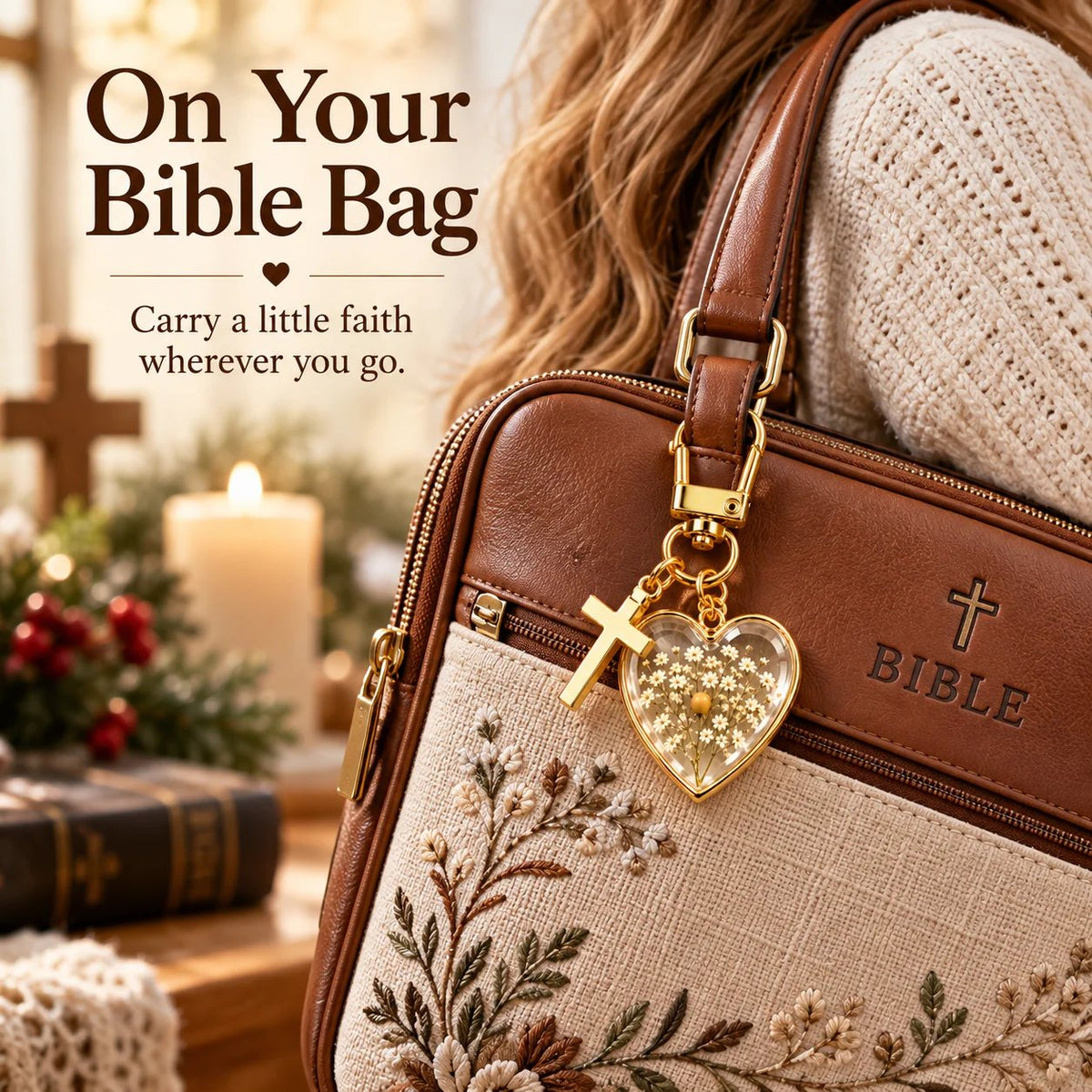 ⏳ Siste dag med 50 % rabatt –✝️ «Mustard Seed Faith»-nøkkelring — Fortsett å tro