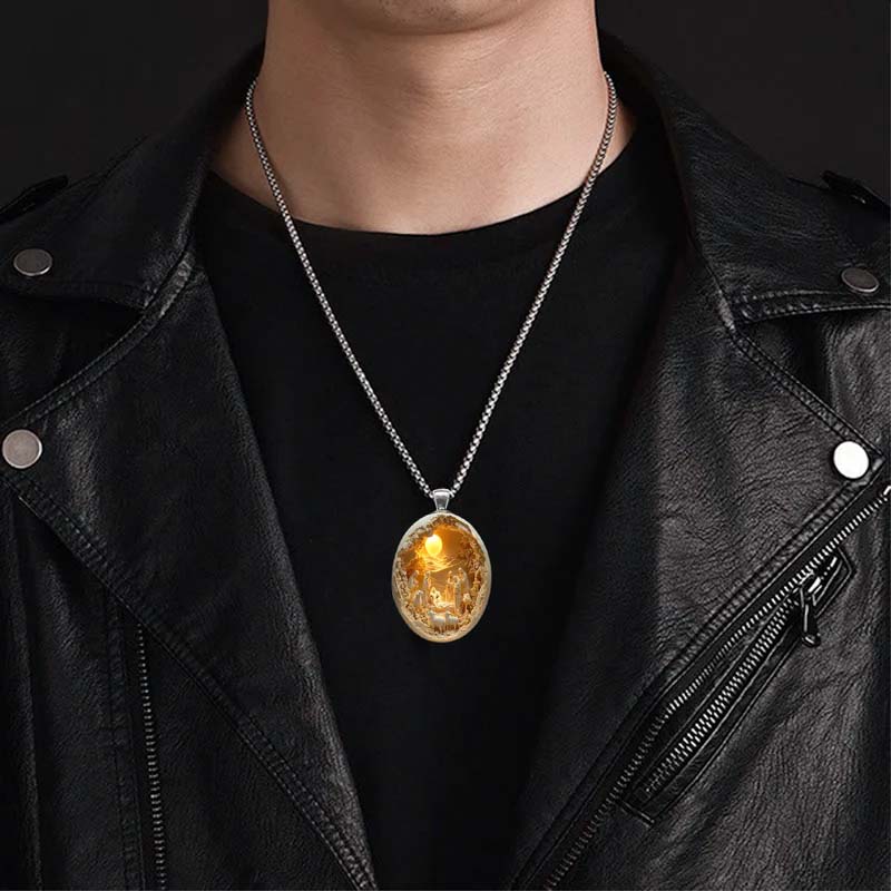 Det hellige land, troens stråleglans - Miniatyranheng i julemotiver