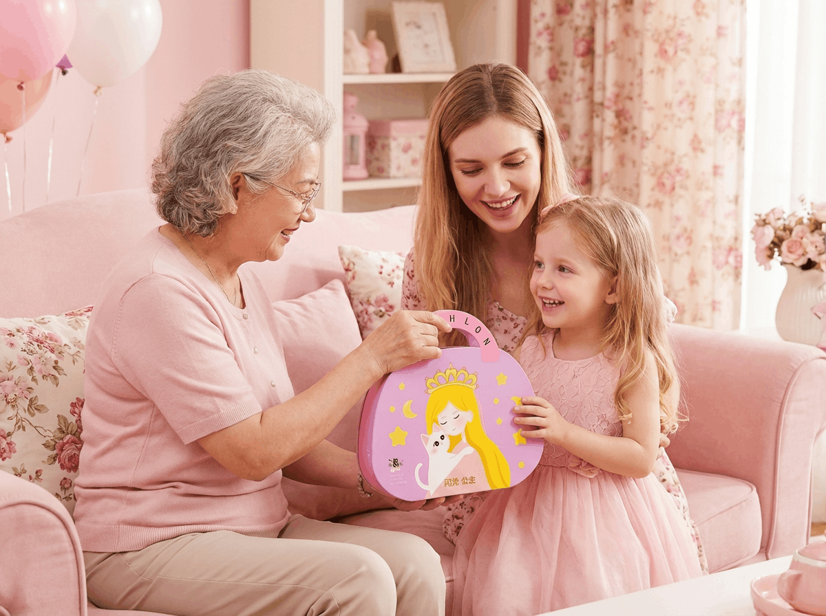 👸Prinsesse DIY-håndverkssett: sminke, diamantkunst og utkledning💖Gratis frakt