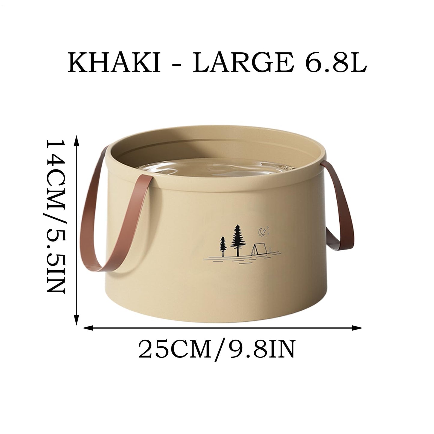 🔥Bærbar sammenleggbar bøtte👍sterk, bærbar og holdbar