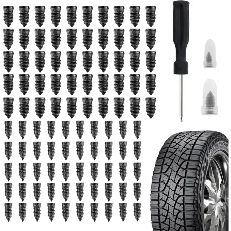 🎯【49 % rabatt på siste dag】Eksplosjonssikre gumminagler til dekkreparasjon 🔧Gratis skrutrekker