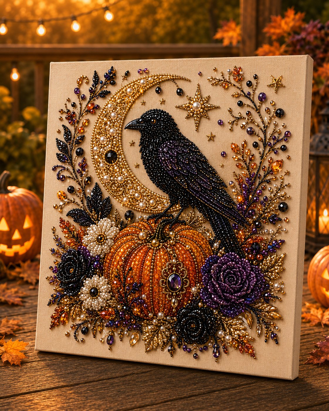 🔥 Siste dag med 49 % rabatt – 👻✨ Halloween-perlekunst-DIY-sett – Forvandle små perler til skummel-søt magi