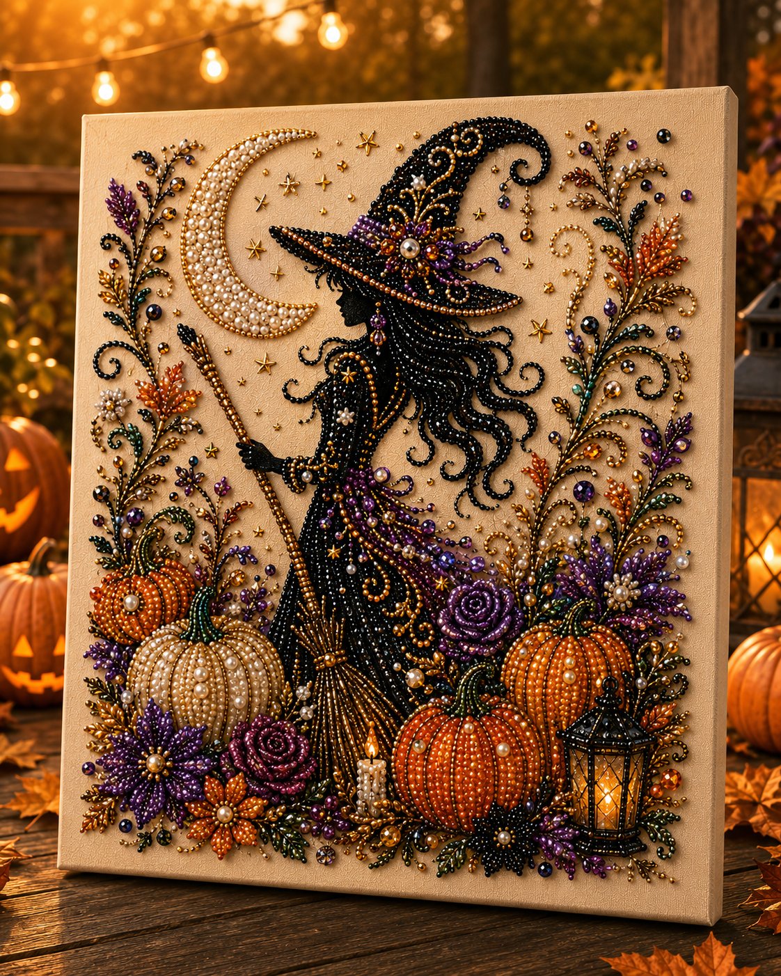 🔥 Siste dag med 49 % rabatt – 👻✨ Halloween-perlekunst-DIY-sett – Forvandle små perler til skummel-søt magi