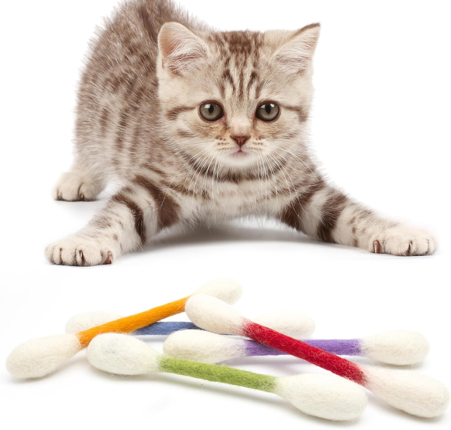 🐾Kjempestore 15 cm lange leketøy av bomullspinner med kattemynte – håndlagde, holdbare, trygge og morsomme