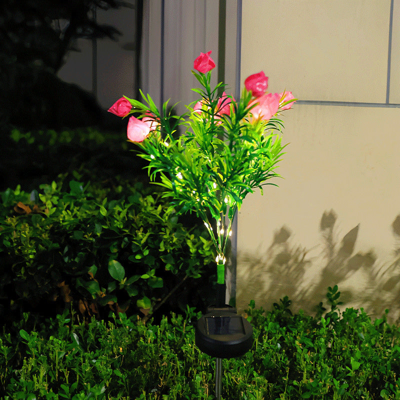 🌸Solcelledrevne blomsterlykter – vanntett hagedekorasjon