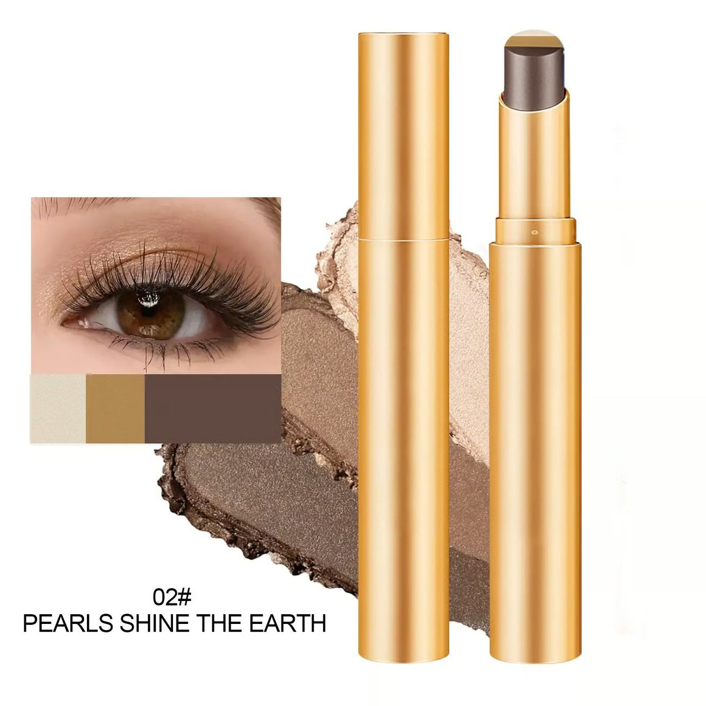 ✨3 Shade Cream Eyeshadow Stick | Glatt og lett å falme