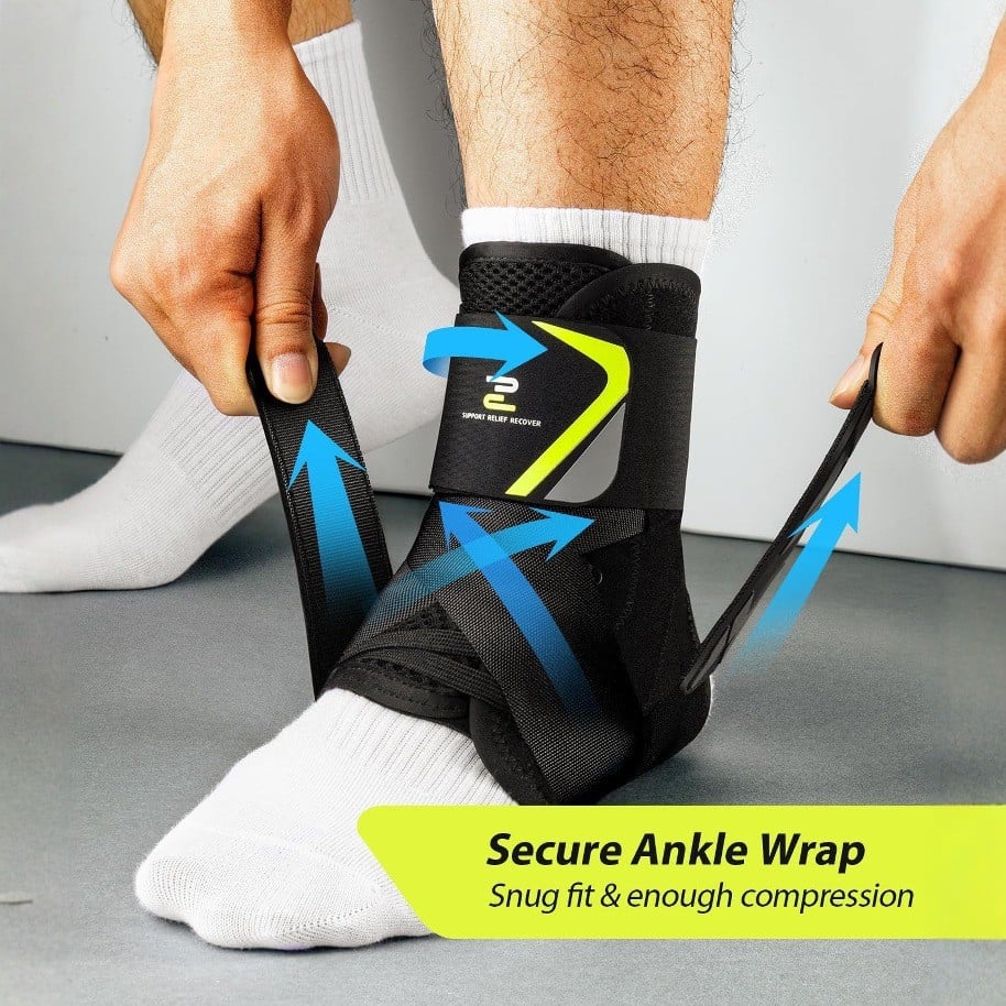 🔥Instant-Fit ankelstøtte – sidestabilisert, sklisikker🎯