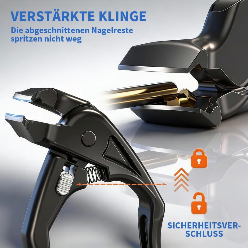 ✂️🖤Svart, buet negleklipper – ergonomisk og enkel å bruke for eldre menneske❤️