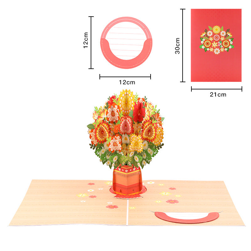 💌 Eksklusivt for Valentinsdagen: Pop-up-kort med 3D-kirsebærblomst – Det ultimate minnet for kortelskere ❤️