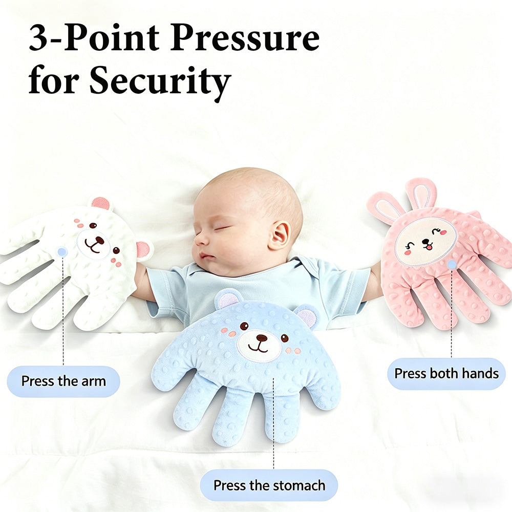 👶Smart Baby Soothing Palm – leketøy som klapper og klemmer
