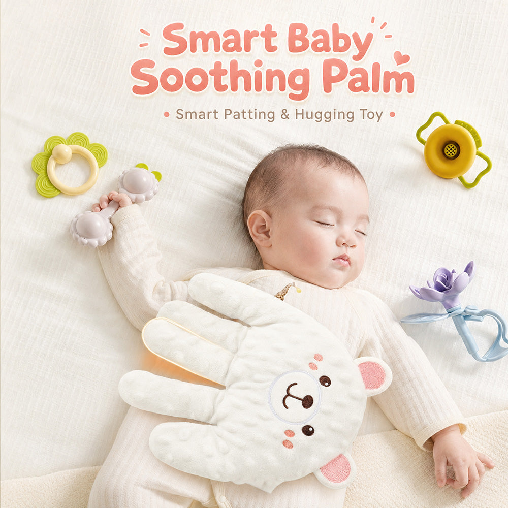 👶Smart Baby Soothing Palm – leketøy som klapper og klemmer